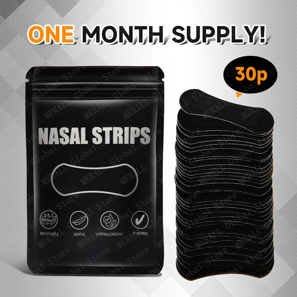Anti-Snoring Nasal Strips – Easy Breath & Better Sleep for Men and Women