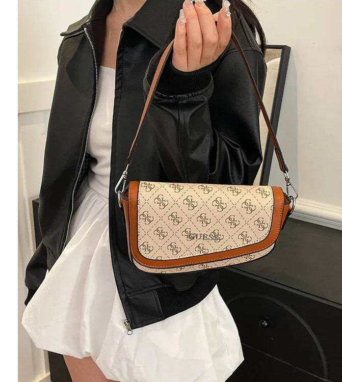 ✨ Elegant Vintage Crossbody Bag – Chic Quilted Design with Gold Chain Detail