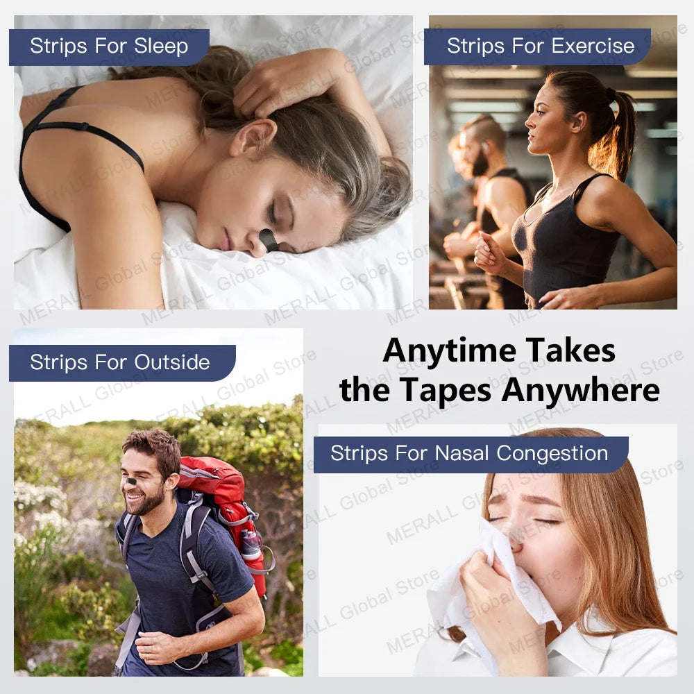 Anti-Snoring Nasal Strips – Easy Breath & Better Sleep for Men and Women