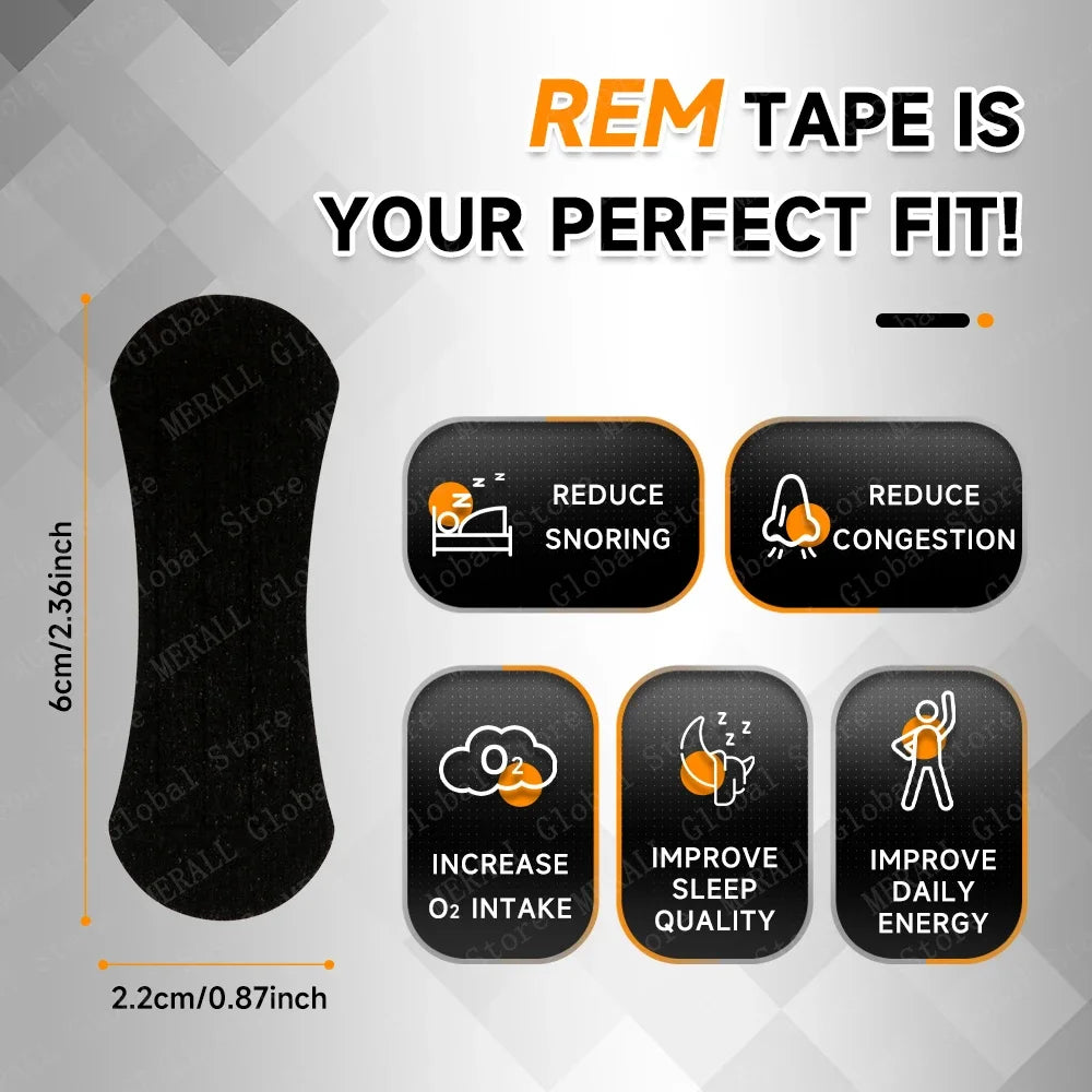 Anti-Snoring Nasal Strips – Easy Breath & Better Sleep for Men and Women