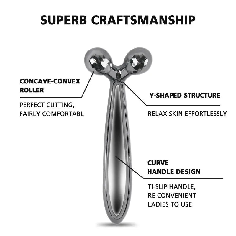 “3D Face Roller Massager – Lifting & Relaxing Facial Massage Tool for Radiant Skin”