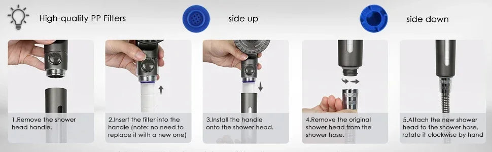 4-in-1 High-Pressure Shower Set | Complete Kit (All Parts Included