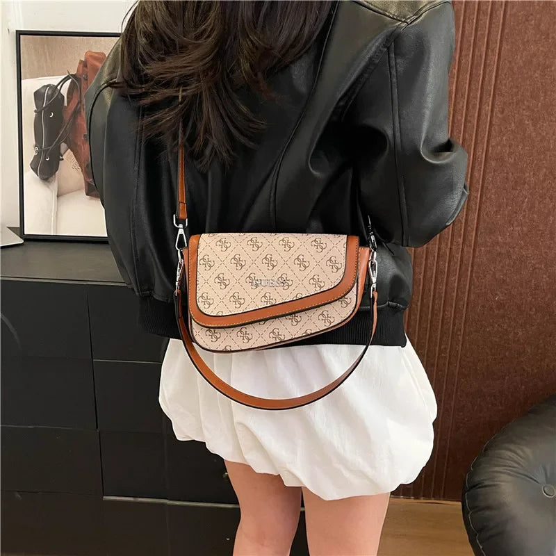✨ Elegant Vintage Crossbody Bag – Chic Quilted Design with Gold Chain Detail