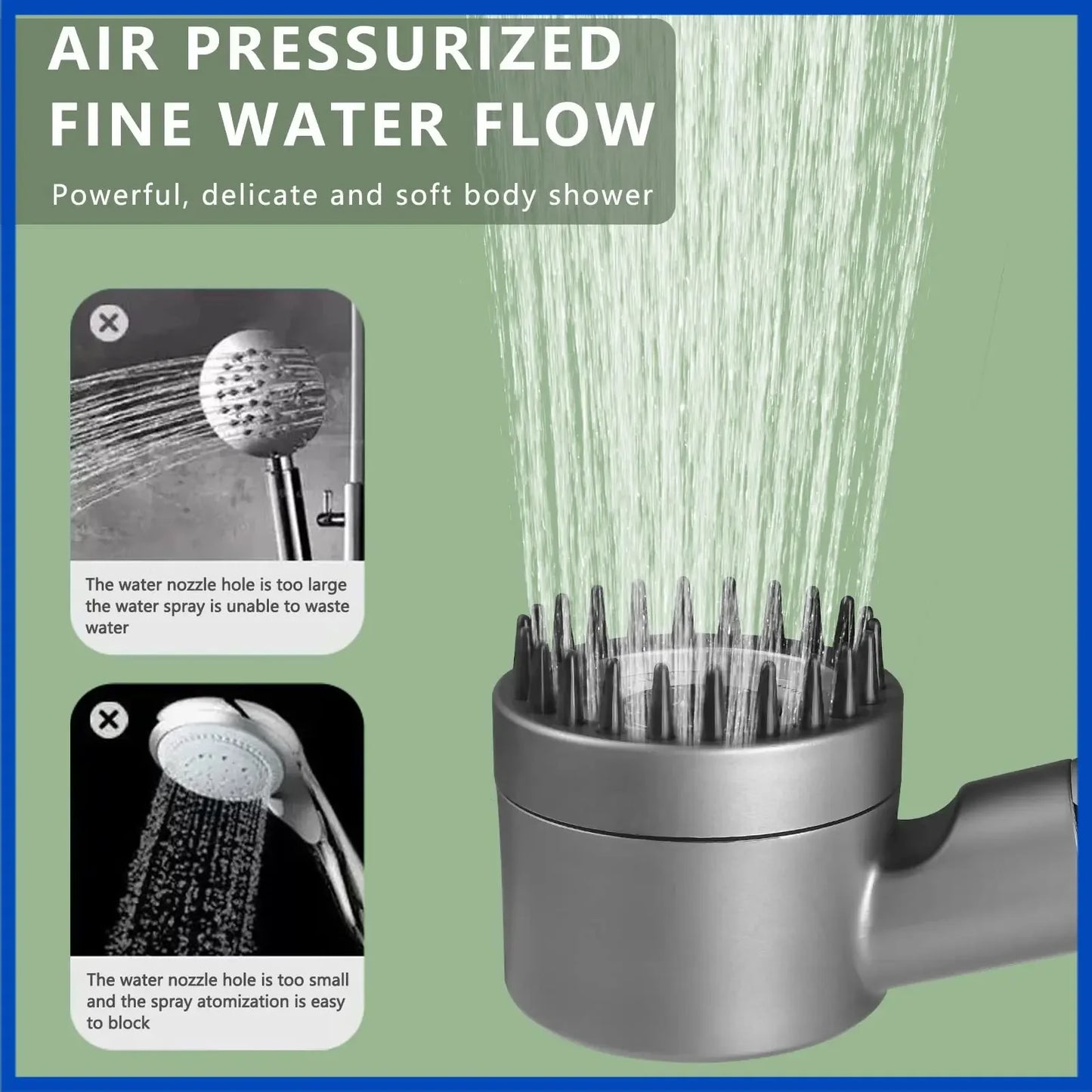 4-in-1 High-Pressure Shower Set | Complete Kit (All Parts Included
