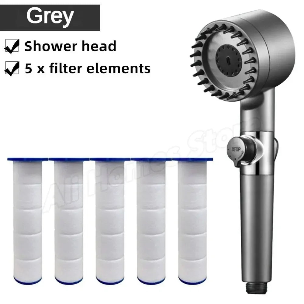 4-in-1 High-Pressure Shower Set | Complete Kit (All Parts Included