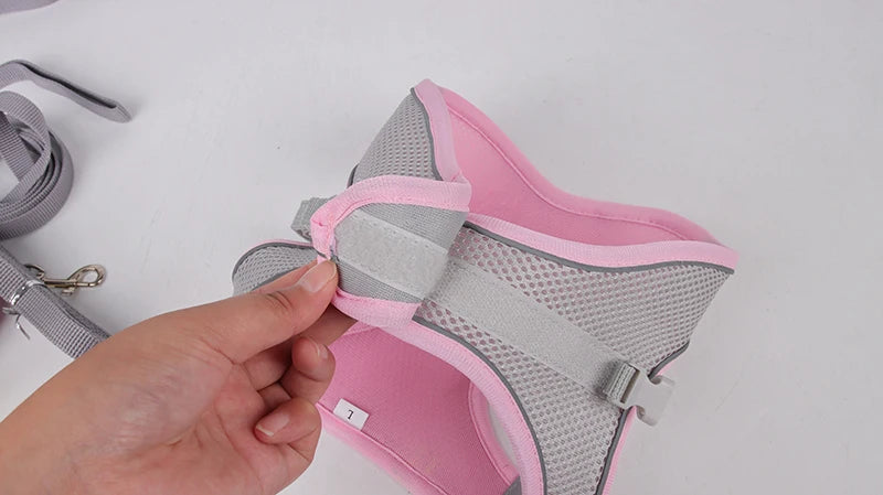 “Soft & Comfy Dog Harness Leash Set – Adjustable No-Pull Design for Small & Medium Pets”