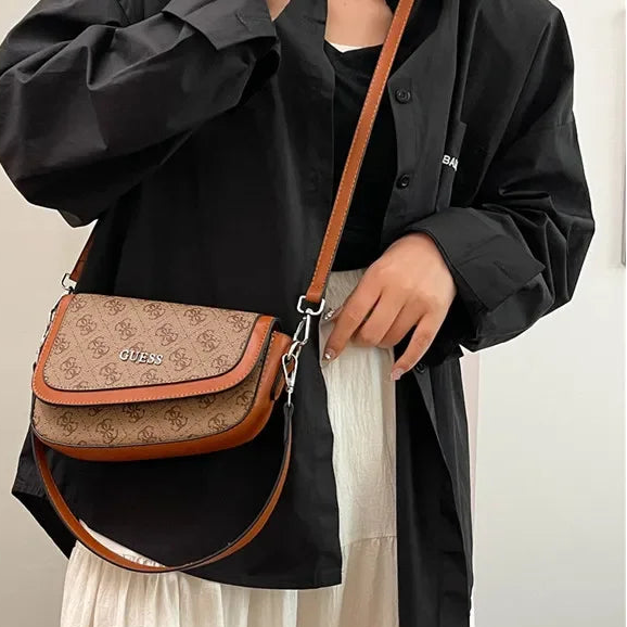 ✨ Elegant Vintage Crossbody Bag – Chic Quilted Design with Gold Chain Detail